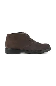 Kožené boty Geox U OTTAVIO B pánské, šedá barva, U16DCB 00022 C6372