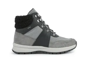 Dětské boty Geox Braies B Abx dámské, šedá barva, na plochém podpatku