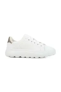 Kožené sneakers boty Geox Spherica Ec 4.1 bílá barva, D35TCB 085Y2 C0232 #3985946