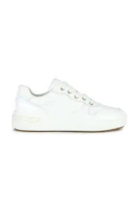 Kožené sneakers boty Geox D DALYLA A bílá barva, D35QFA 08502 C1000