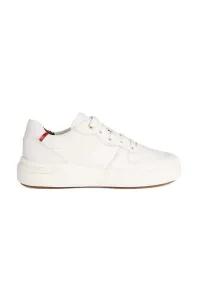 Kožené sneakers boty Geox D DALYLA bílá barva, D35QFA 00085 C1Z7Y