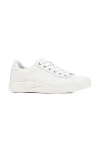 Kožené sneakers boty Geox D LAURESSA B bílá barva, D2624B 00085 C1000