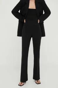 Kalhoty Gestuz Caisa dámské, černá barva, zvony, high waist #5695224