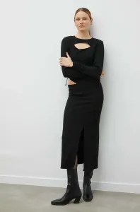 Šaty Gestuz černá barva, maxi #5657198