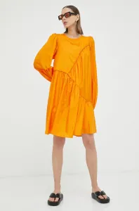Šaty Gestuz HeslaGZ oranžová barva, mini, oversize