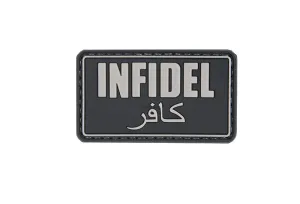 GFC Tactical nášivka Infidel, čierna, 5 x 3cm