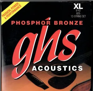 GHS Acoustic Phosphor Bronze, 12 tvrdost 009/042