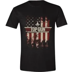 Top Gun: Distressed Flag - tričko S