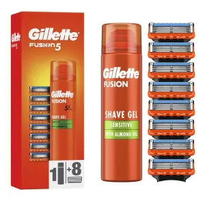 Gillette Gel na holení + náhradní hlavice Gillette Fusion