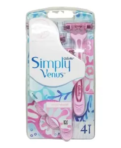 GILLETTE Simply Venus 3 Pink, dámská holítka, 6 ks