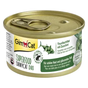 GimCat Superfood ShinyCat Duo zkušební balení 6 × 70 g - zkušební balení (4 druhy)
