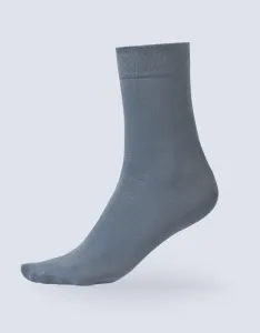 Gina Bambusové ponožky klasická délka 82003P Barva/Velikost: tm. šedá / 41/44