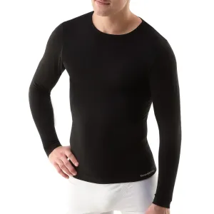 Gina Bambusové tričko pánské, dlouhý rukáv 58007P Barva/Velikost: černá / L/XL