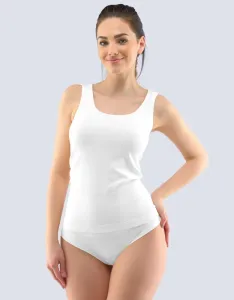 Gina Výhodné balení 5 kusů - Dámská košilka (tílko) prodloužená 08021P Barva/Velikost: bílá / M/L