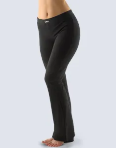 Gina Výhodné balení 5 kusů - Kalhoty zvonové jednobarevné základní délka 96001P Barva/Velikost: černá / M