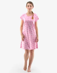 Gina Výhodné balení 5 kusů - Košilka noční dámská krátký rukáv 19132P Barva/Velikost: růžovofialová, pink / L
