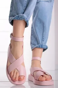 Růžové platformové sandály Marani #4512923