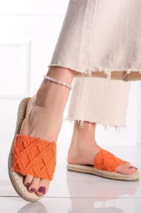 Oranžové nízké pantofle Enelyn #4640909