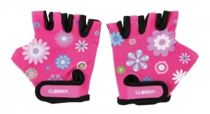 GLOBBER - Toddler dětské ochranné rukavičky XS -flowers pink