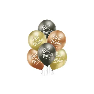 BRP_5000774 Godan Set balonů - Best Wishes, 30cm (6ks)