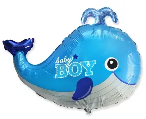 Godan Fóliový balón Velryba - Baby Boy 60 cm
