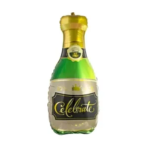 Balónek foliový láhev šampaňského - champagne - Silvestr - Happy New Year - 84 cm