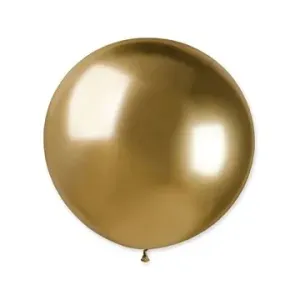 Balónky chromované 5 ks zlaté lesklé - Silvestr - 80 cm
