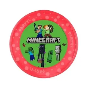 GoDan Plastový talíř Pixel - Minecraft - 21 cm - 1 ks