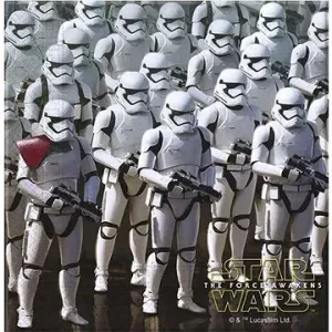 Ubrousky star wars - hvězdné války - the force awaknes - 33x33 cm - 20 ks