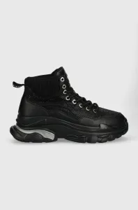 Semišové sneakers boty GOE černá barva, MM2N4017.BLACK