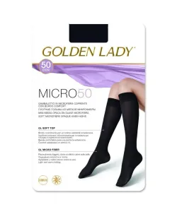 Golden Lady Micro 50 den podkolenky, UNI, nero/černá #2265699