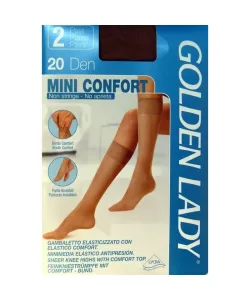 Golden Lady Mini Confort 20 den A`2 2-pack podkolenky, 1/2-s/m, daino/odc.beżowego #2295730