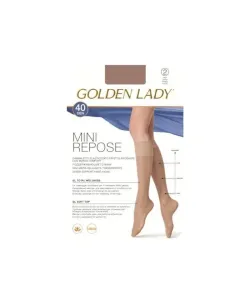 Golden Lady Mini Repose| 40 den A'2 2-pack podkolenky, 1/2-s/m, melon/odc.beżowego
