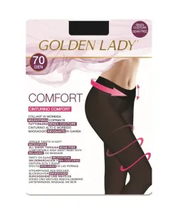 Golden Lady Comfort 70 den punčochové kalhoty, 3-M, nero/černá