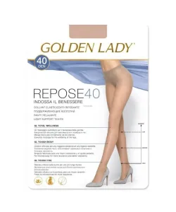 Golden Lady Repose 2-5XL 40 den punčochové kalhoty, 5-XL, castoro/odc.brązowego