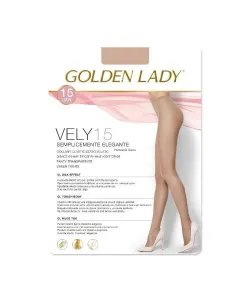 Golden Lady  Vely 15 den punčochové kalhoty, 4-L, nero/černá