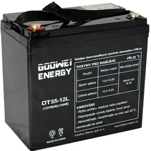 GOOWEI ENERGY OTL55-12, baterie 12V, 55Ah, DEEP CYCLE