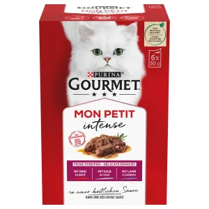 Multibalení Gourmet Mon Petit 6 x 50 g -  hovězí, telecí, jehněčí
