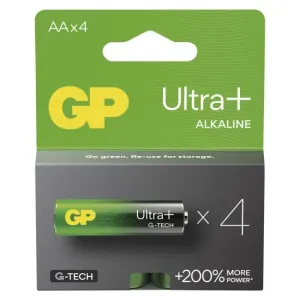 Alkalická baterie GP Ultra Plus AA (LR6), 4 ks