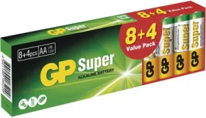 Baterie AA alkalické GP Super AA 12ks v balení