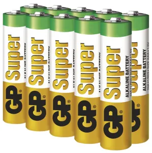 Alkalická mikrotužková baterie AAA, GP Super, 10 kusů