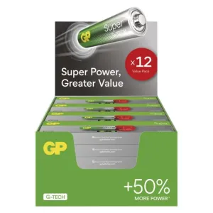 Alkalická baterie GP Super AAA (LR03), 288 ks, display box #5644125