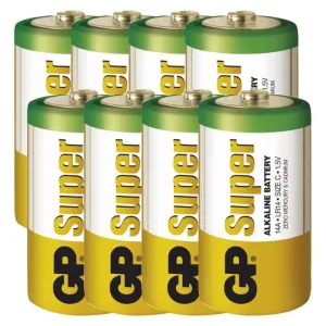 Alkalická baterie GP Super C (LR14), 8 ks