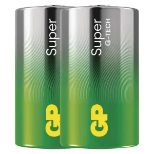 Alkalická baterie GP Super D (LR20), 2 ks #5663127