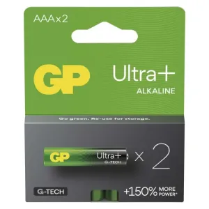 Alkalická baterie GP Ultra Plus AAA (LR03), 2 ks