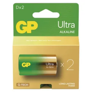Alkalická baterie GP Ultra D (LR20), 2 ks #5539097