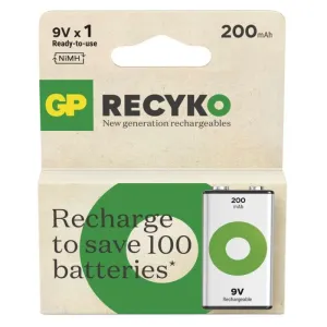 Nabíjecí baterie GP ReCyko 200 (9V), 1 ks #5706948