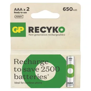 Nabíjecí baterie GP ReCyko 650 AAA (HR03), 2 ks #5706940