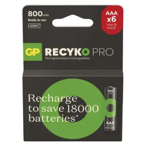 Nabíjecí baterie GP ReCyko Pro Professional AAA (HR03), 6 ks #5706949