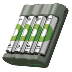 Nabíječka baterií GP Eco E441 + 4× AA ReCyko 2100 #5739974